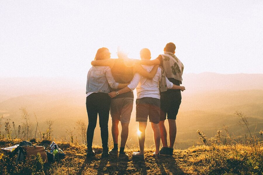 Students in a group